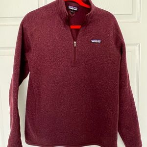Patagonia Better Sweater Size Large in Maroon Color